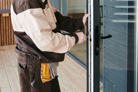 Cleaning And Polishing Glass Door Installation in Pickering